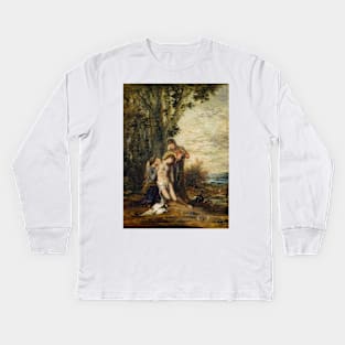 The Martyred Saint Sebastian by Gustave Moreau Kids Long Sleeve T-Shirt